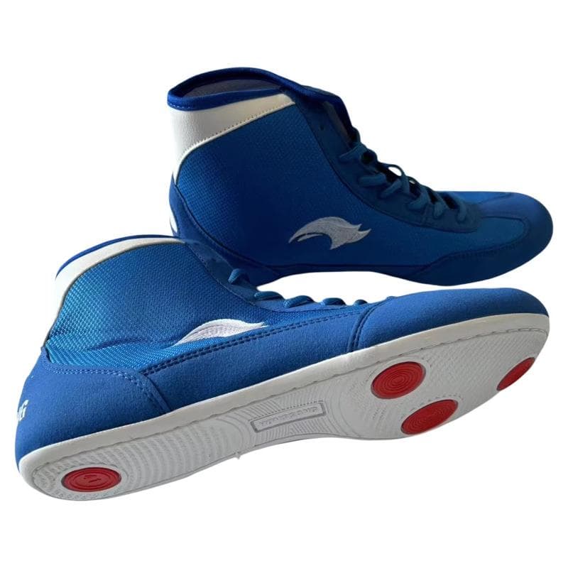 Freestyle Wrestling Training Shoes - Chinese Competition & Free Fighting Footwear 38 blue
