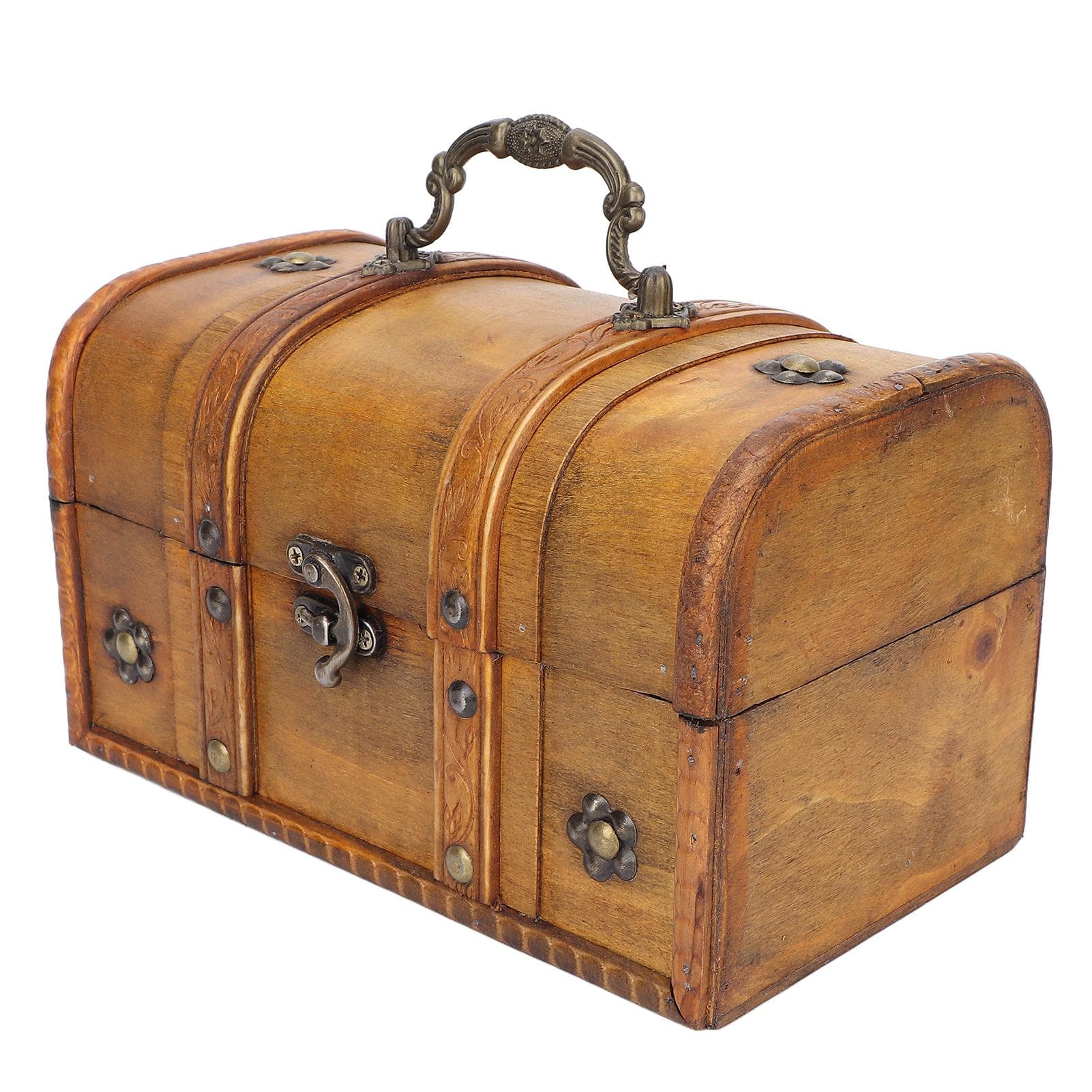 Memory Box Elegant Vintage Style Compact Portable Decorative Attractive Suitcase for Home Decoration