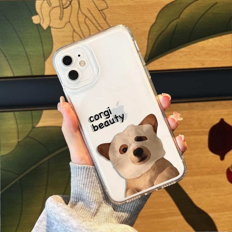 Funny Facial Mask for Cats and Dogs. Apple 13 Mobile Phone Case Soft Iphone12 Couple 14 Promax Protection Case Apple xsmax