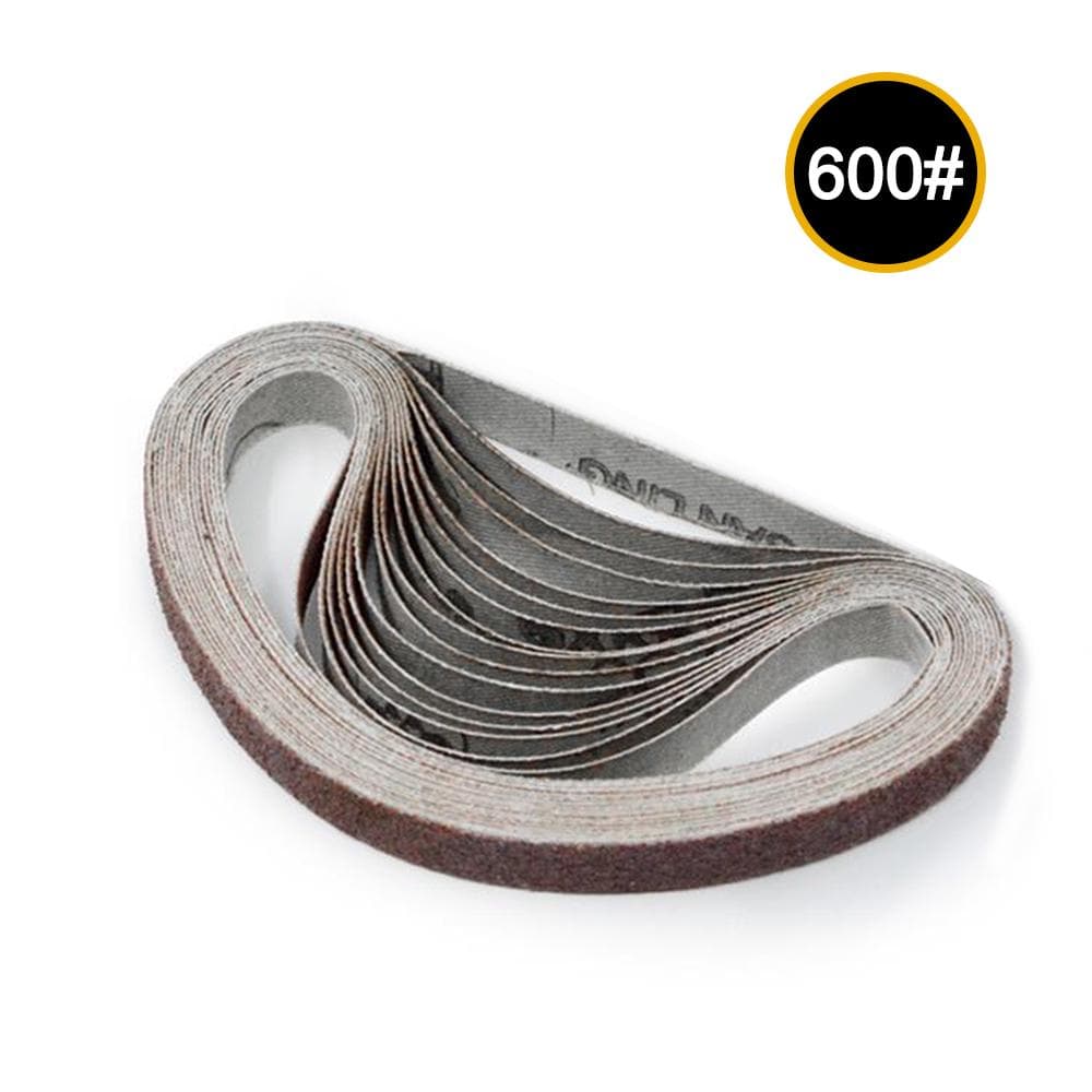 10pcs 10x330mm Abrasive Sanding Belts 1000 Grit Sanding Grinding Polishing Tools for Sander Power 600#
