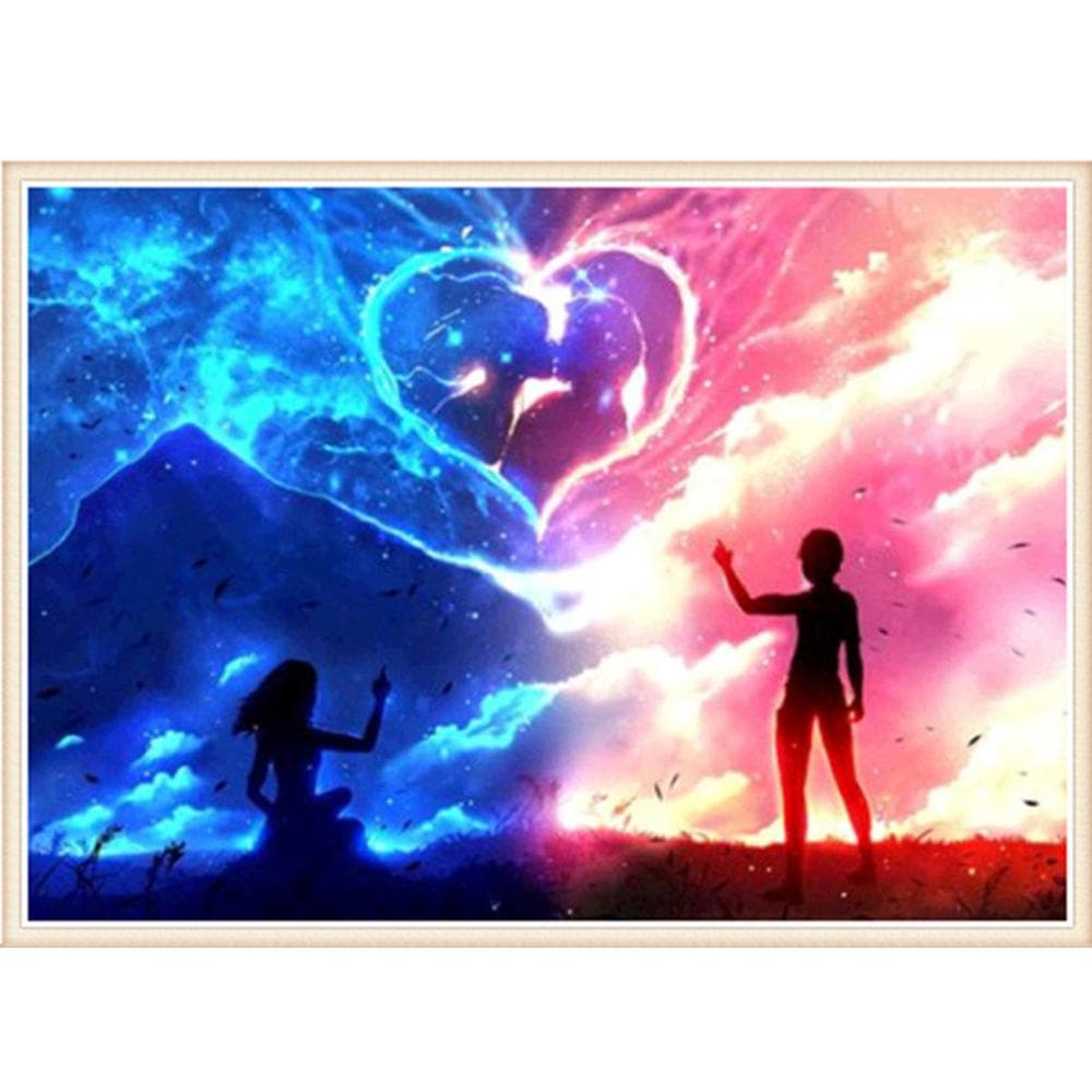Diamond Embroidery Scenery 5D Diamond Painting Couple Picture Of Rhinestones Diamond Mosaic 20X30CM