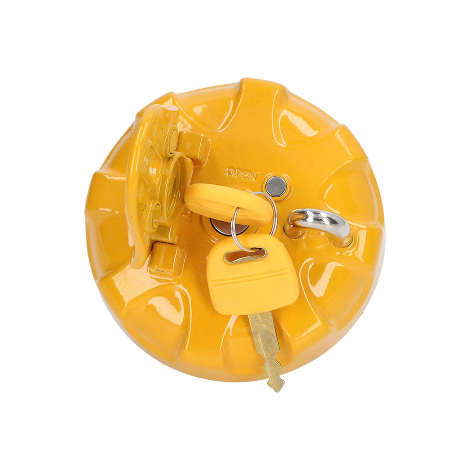 Excavator Fuel Tank Cap Stainless Steel Rubber Sealing Waterproof Locking Fuel Tank Cover with Keys