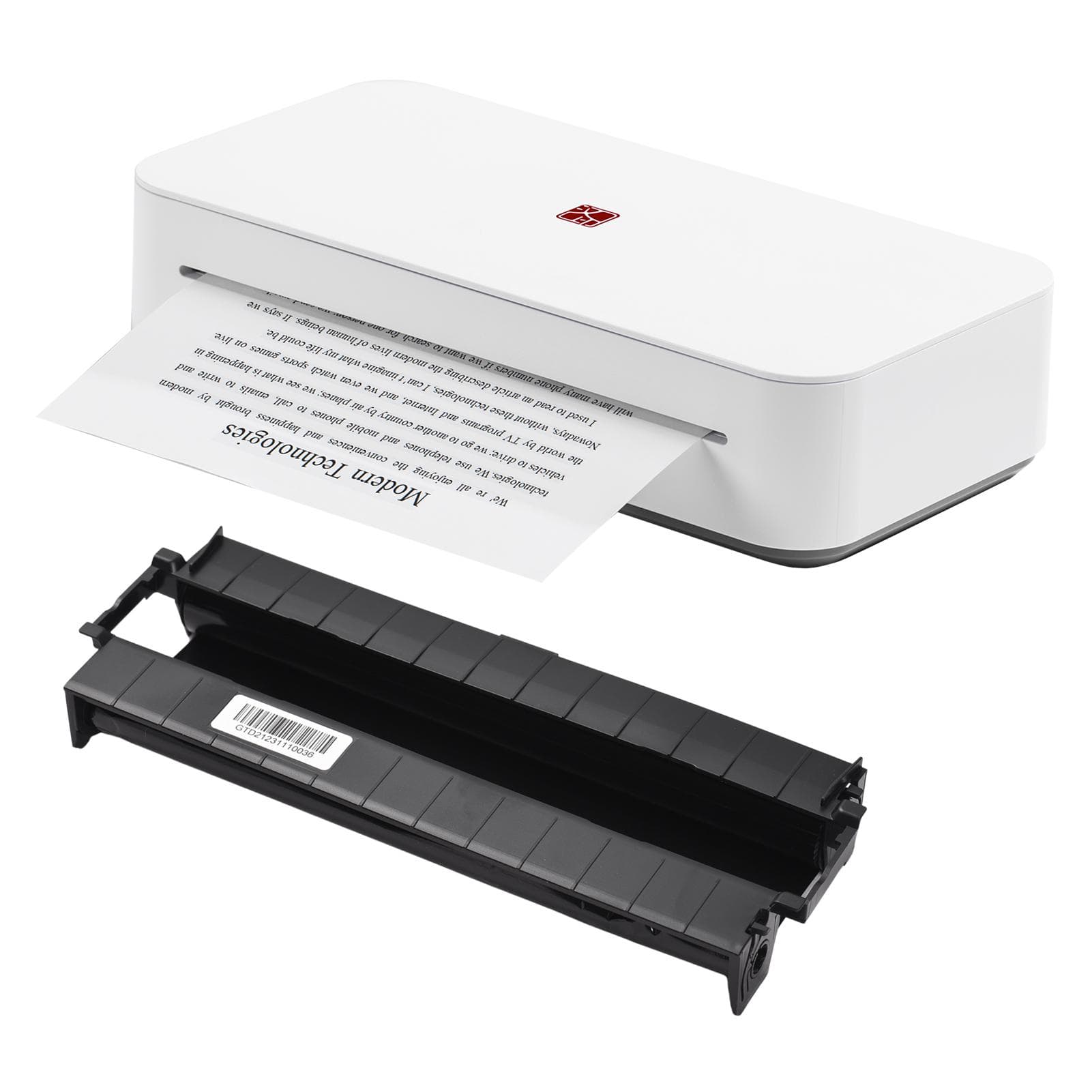 HPRT GT1 A4 Portable Thermal Transfer Printer Wireless&USB Connect Connect with Mobile Computer for EU Plug white