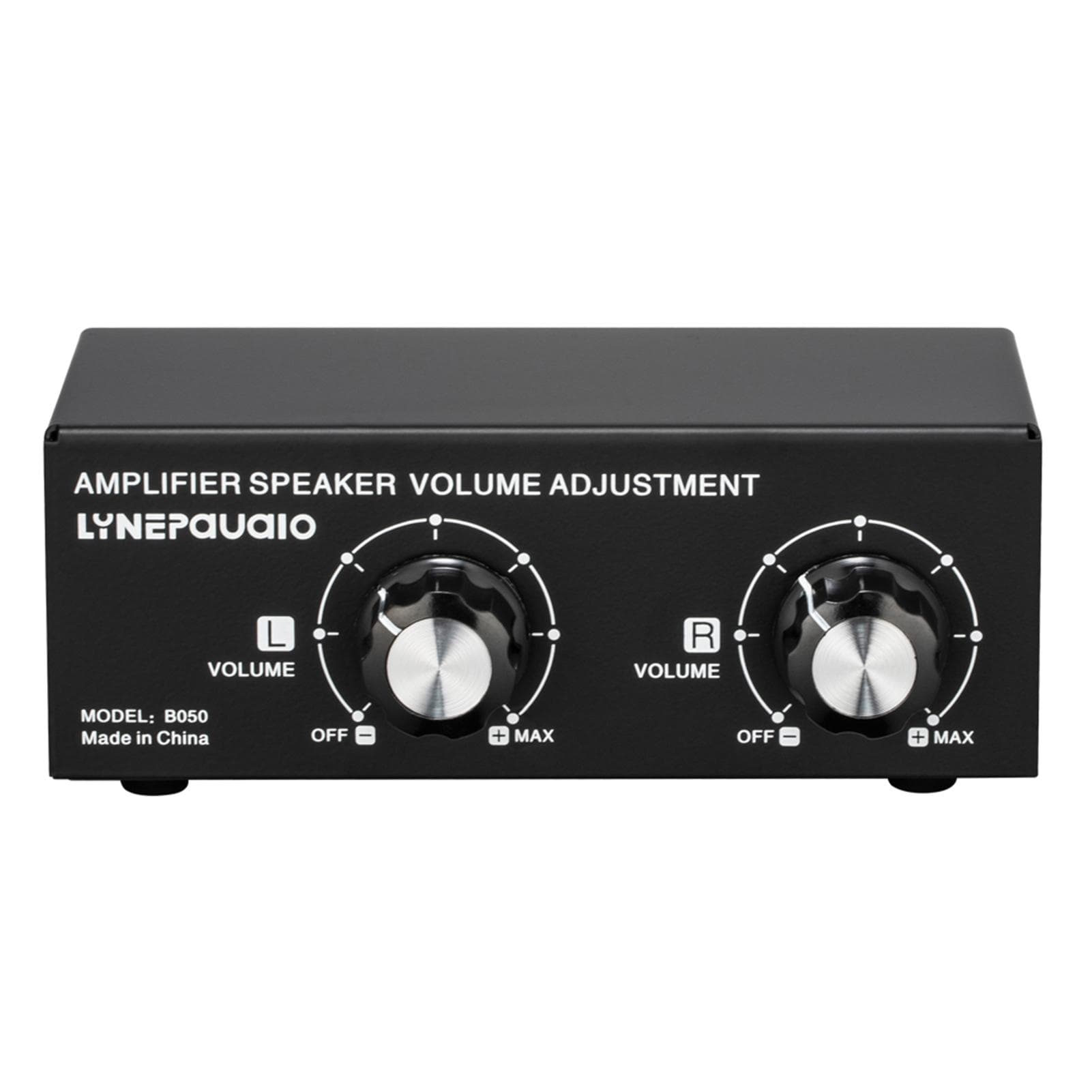 150W 14AWG Desktop Passive Speaker Volume Control Box Amplifier Speaker Volume Adjustment with black