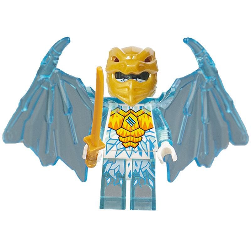 Dragon Form Gold Building Block Doll Boy Educational Toy