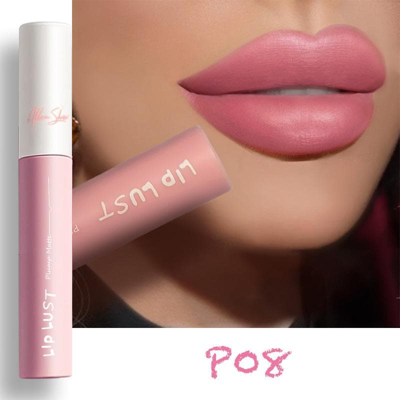 7-color Moisturizing Lip Gloss Waterproof Liquid Lipstick Matte Lipstick Naked Lip Glaze Nude Lip Gloss Women's Makeup Lipstick 08