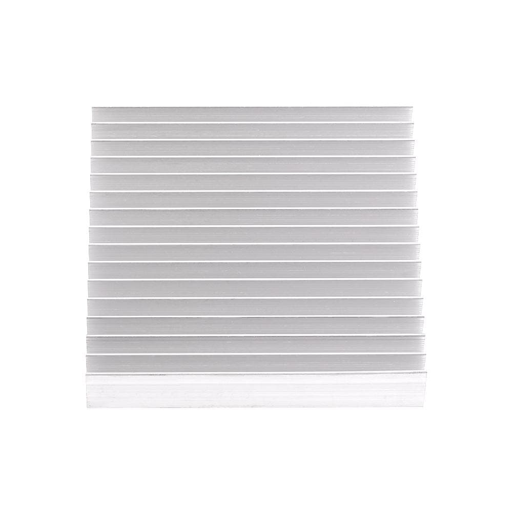 1pc Aluminium Heatsink Good Thermal Conductivity Heat Sink Cooling Fin 100*100*18MM