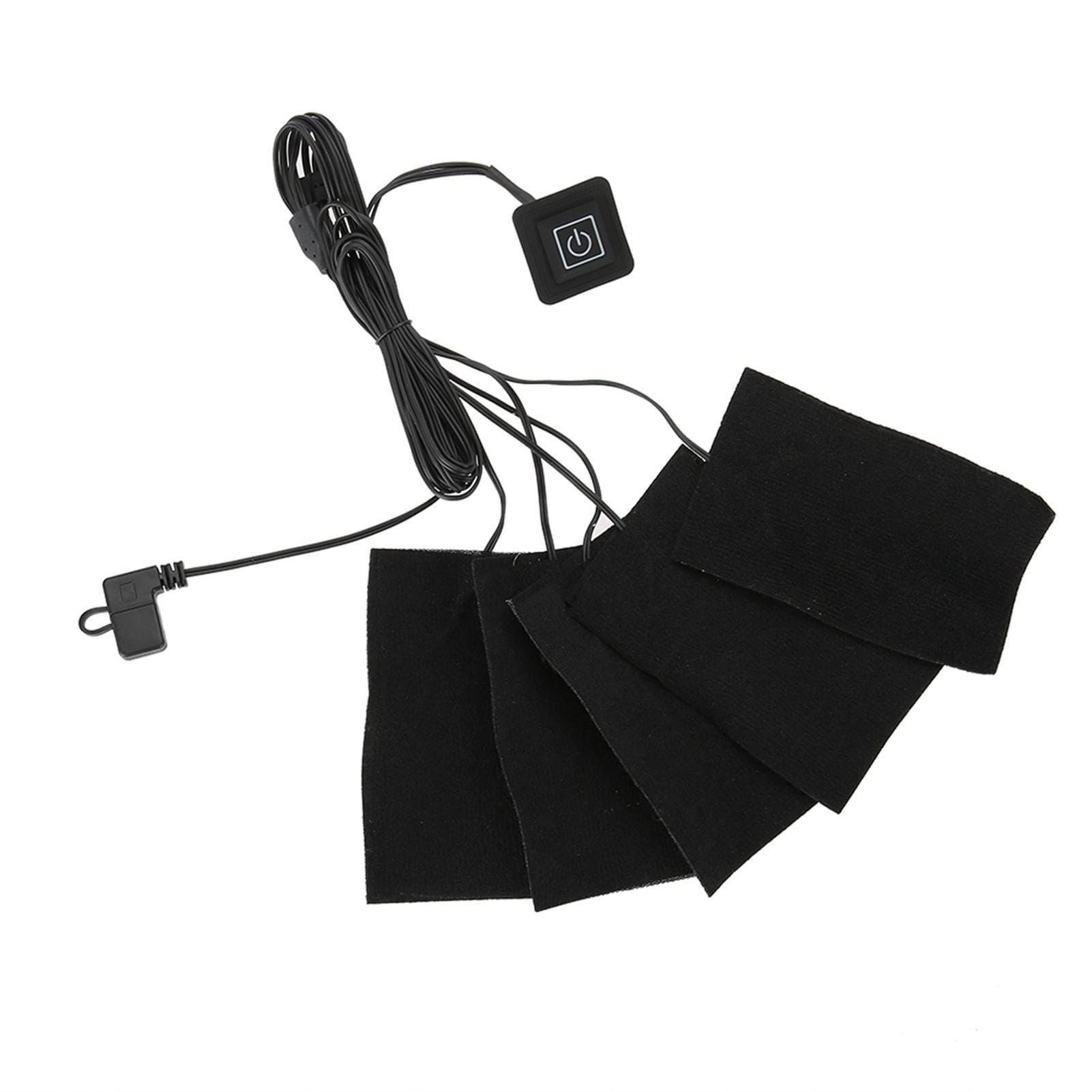 USB Electric Clothes Five Heater Pads Heating Element Adjustable Temperature Warmer Tool