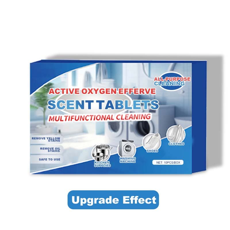 All-purpose Active Oxygen Cleaning Effervescent Tablets Universal Stain Removal Powerful Cleaning Effervescent Tablets Cleaner Upgrade Effect 1 Box