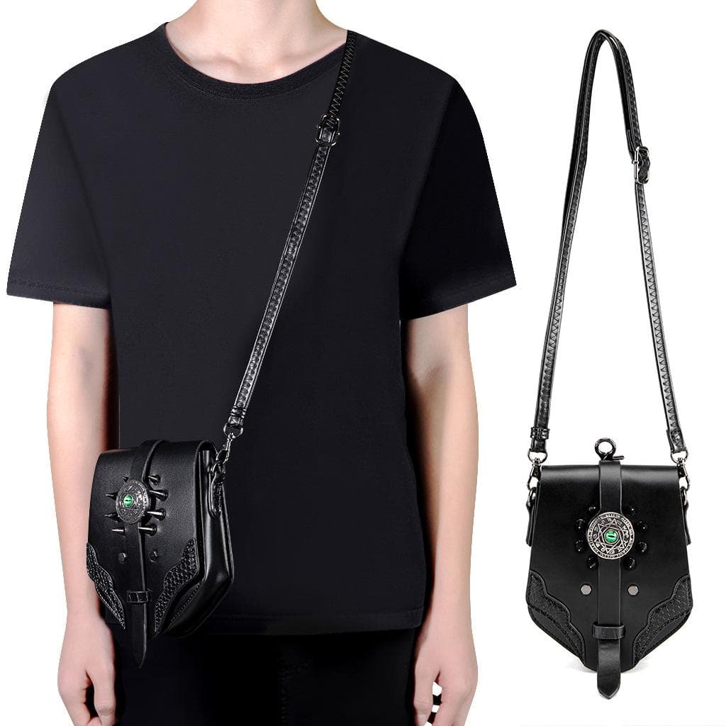 Steampunk Gear Women's Single-shoulder Bag with Retro Design and Mobile Phone Metal Decoration Bag