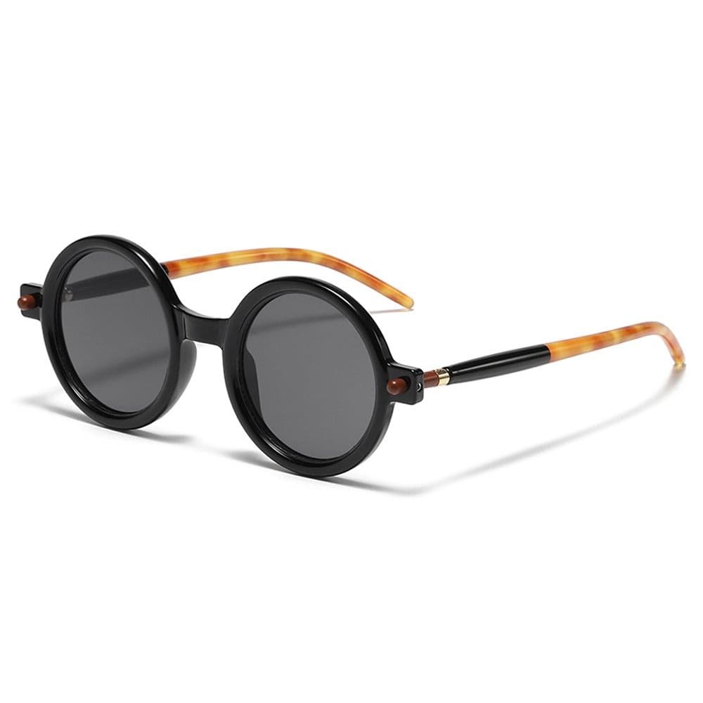 Fashion Retro Round Sunglasses Trendy Versatile Street Wear Shades Women's Punk Literary Style
