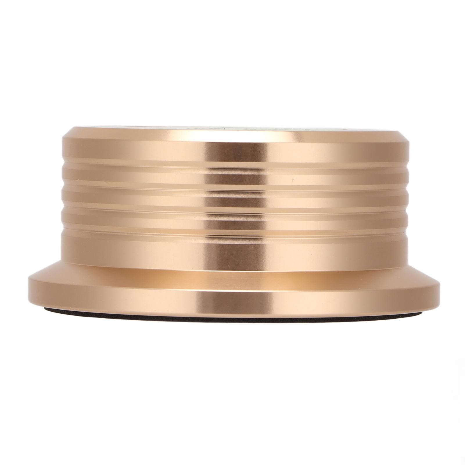 Turntable Stabilizer 50Hz Record Clamp Record Weight Stabilizer with Bubble Level Speed Detection gold