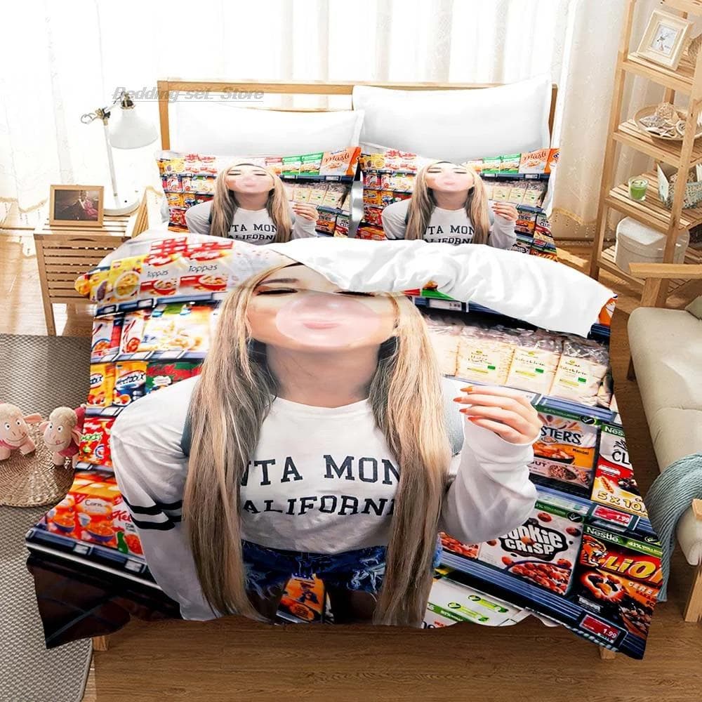 Rebekah Wing Merch Beki & Fluffy Bedding Set Single Twin Full Queen King Size Bed Set Aldult Kid Bedroom Duvetcover Sets 3D 70x133cm 2pcs