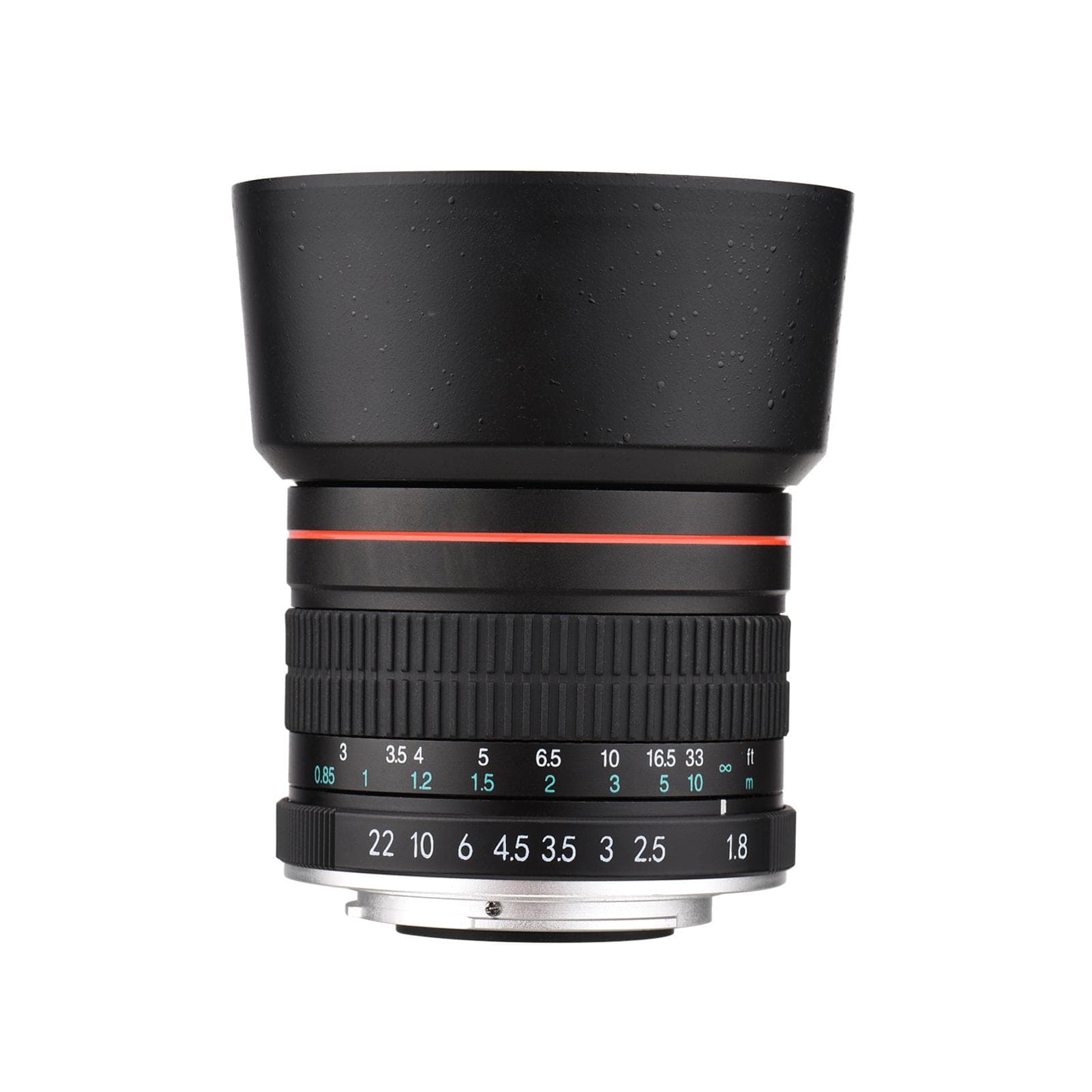 Andoer F1.8 Large Aperture Medium Telephoto Full Frame Portrait Camera Lens Manual Focus 7 black
