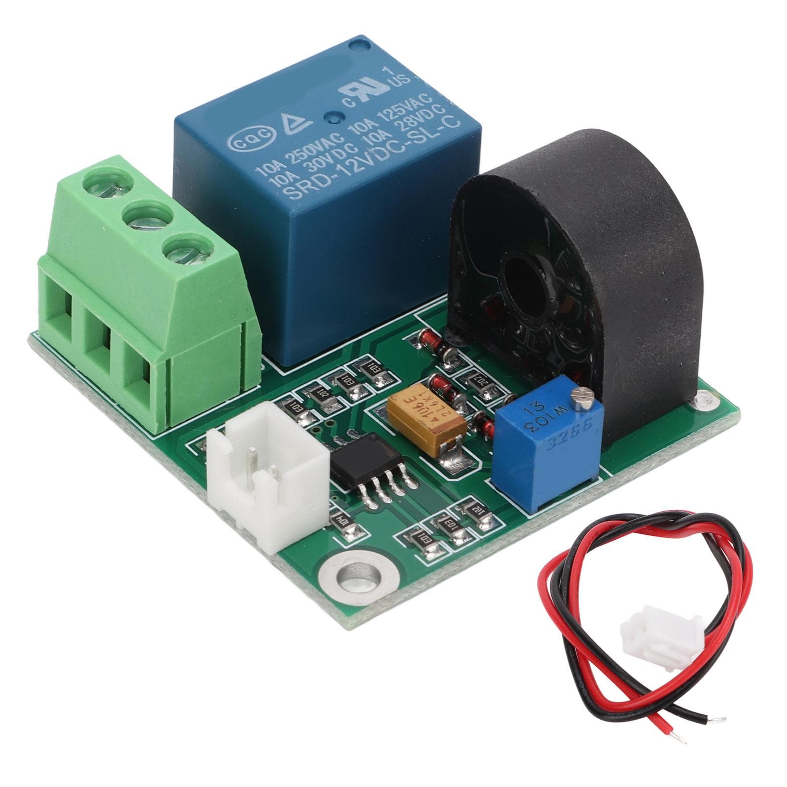 12V 0?5A AC Current Detection Sensor Module Switch Output for Motor Overcurrent Test Laboratory
