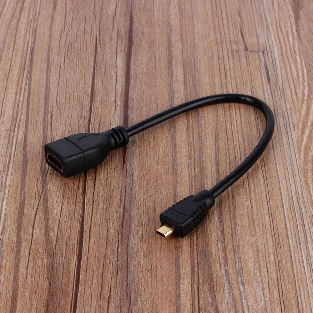 Micro HDMI Male to HDMI Female Converter Adapter Extension Cable Wire Cord 1080P