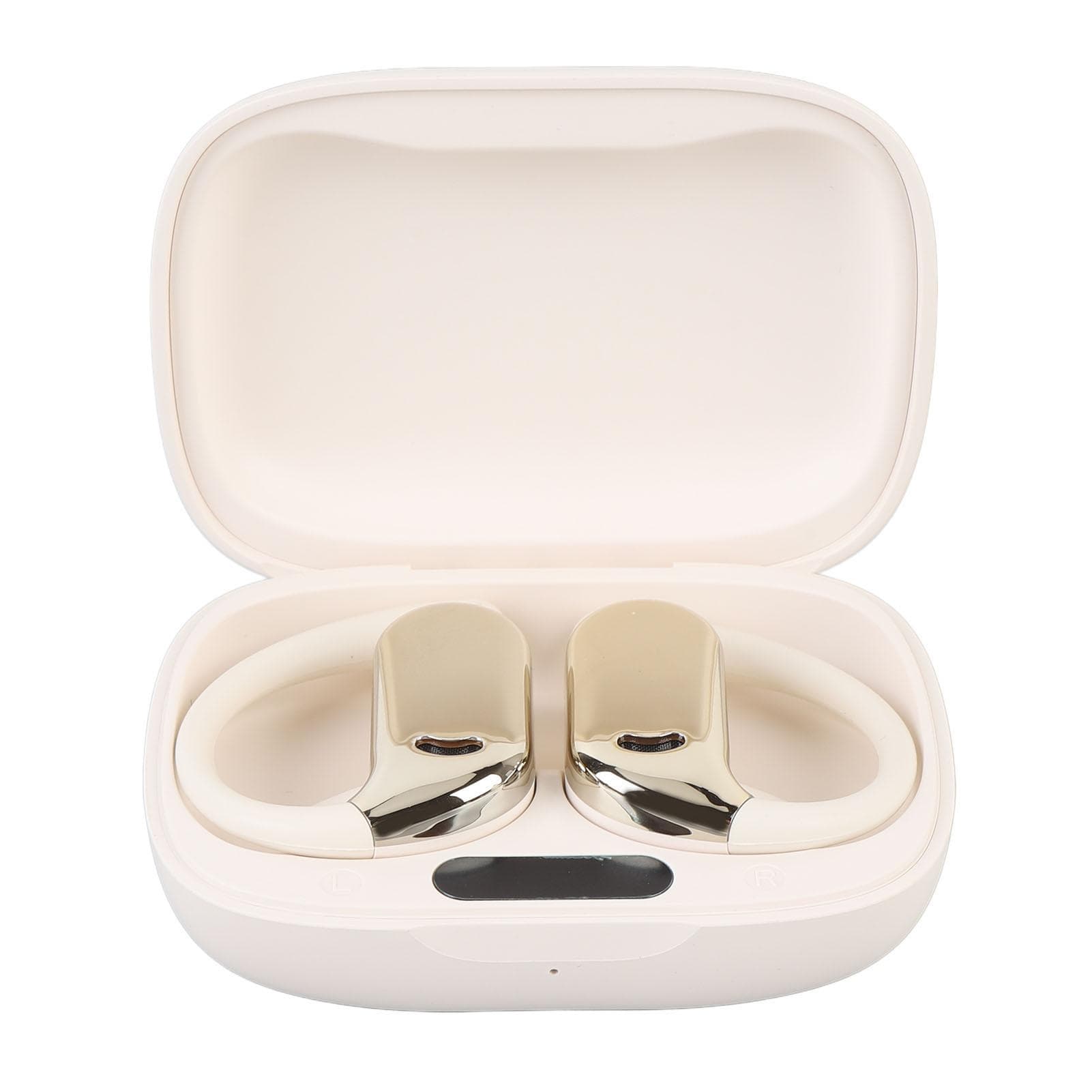 Bluetooth Translation Earbuds Supports 144 Languages Online Translation Real Time Translator with beige