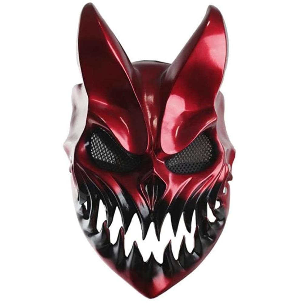 Slaughter To Prevail Mask with Movable Mouth Cosplay Costume Music Party Deathcore Kid of Darkness red