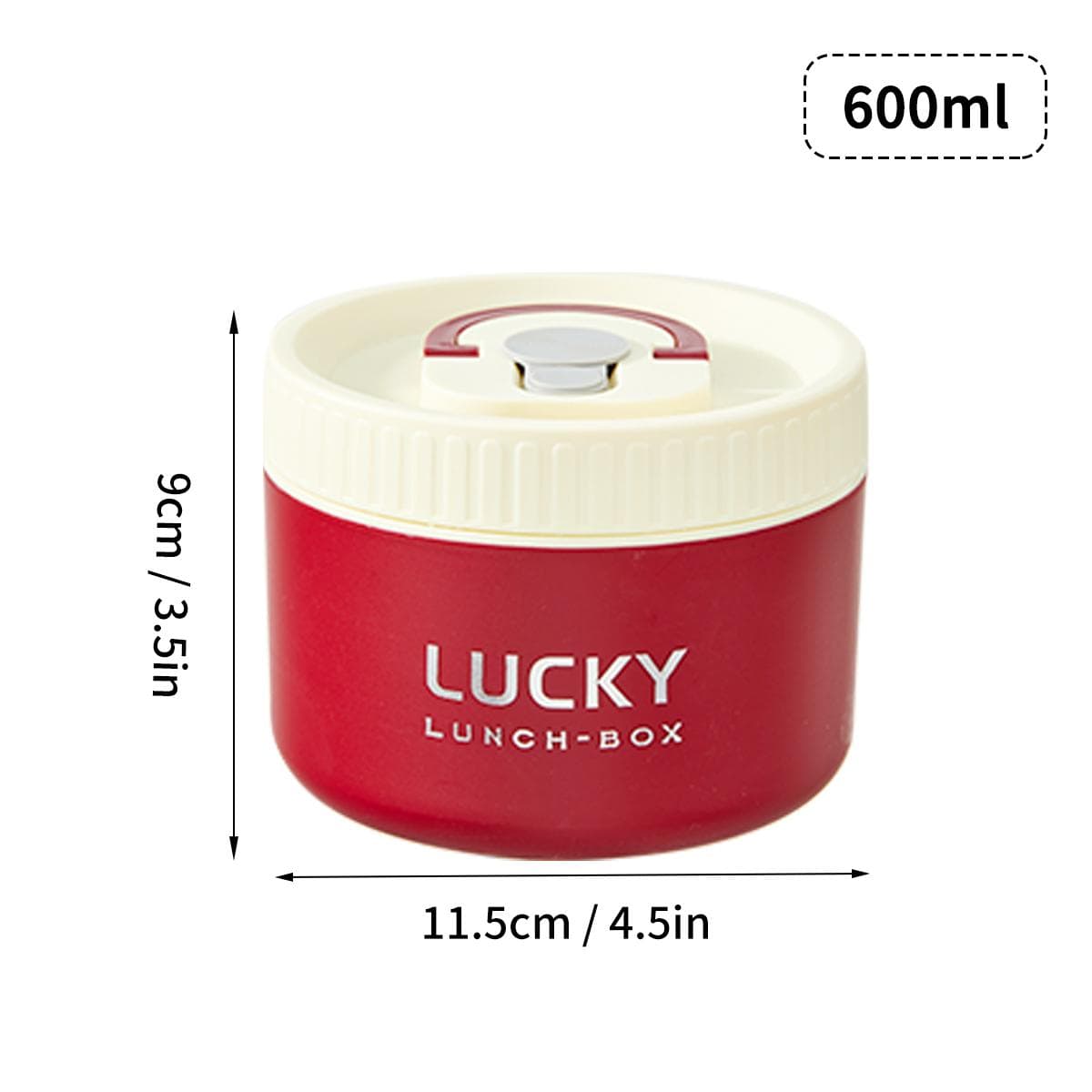 WORTHBUY Portable Sealed Thermal Lunch Box For Kids Stackable Microwave 304 Stainless Steel Bento Box Insulated Food Container red