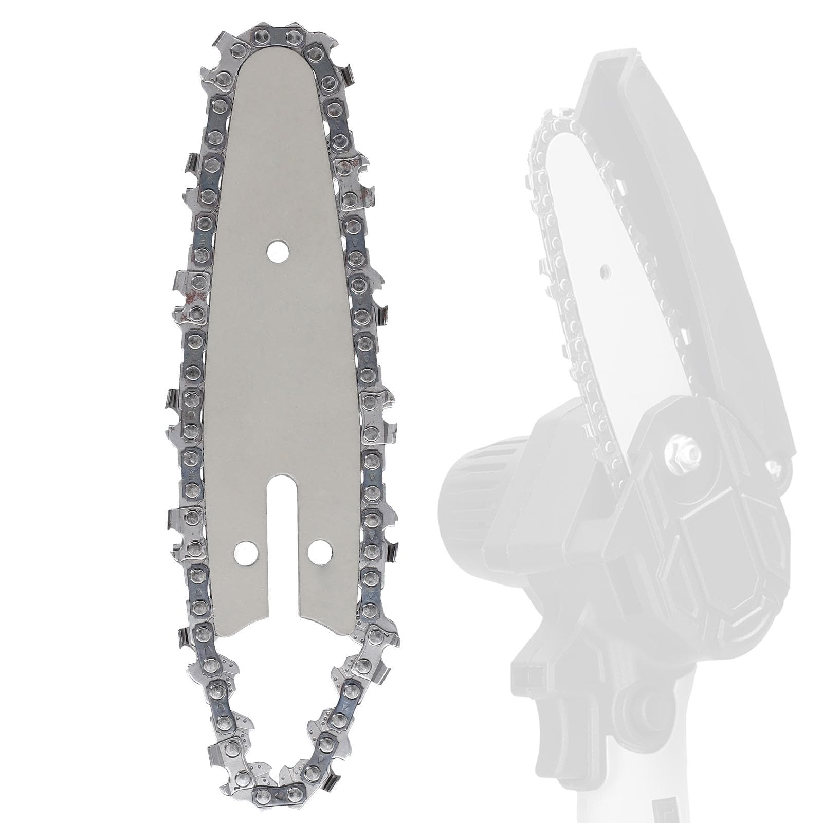 Lithium Chainsaw Chain and Guide Plate Set Electric Chain Saws Guide Bar Sawchain Kit Wood Cutting 4 inch