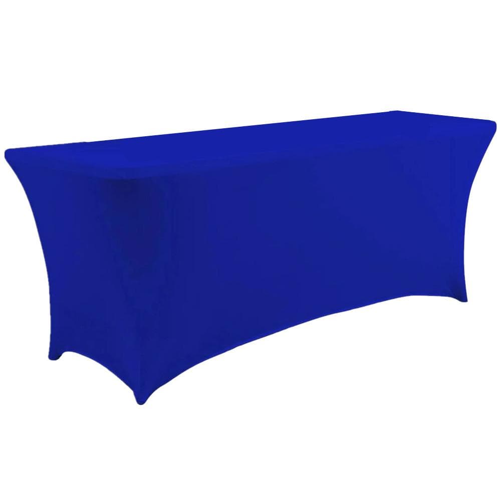 Pack of 3/5pc Stretch Spandex Table Cover Fitted Tablecloth 4Ft/6Ft Rectangle Suitable for Parties Home Banquets Weddings Events 4FT 1pc Dark blue