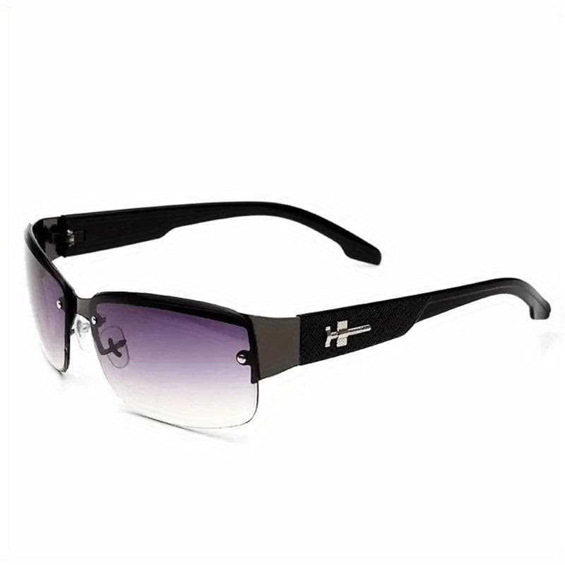 Ladies Fashionable Lightweight Tortoiseshell Frame Rectangular Gradient Driving Glasses Stylish UV Protection