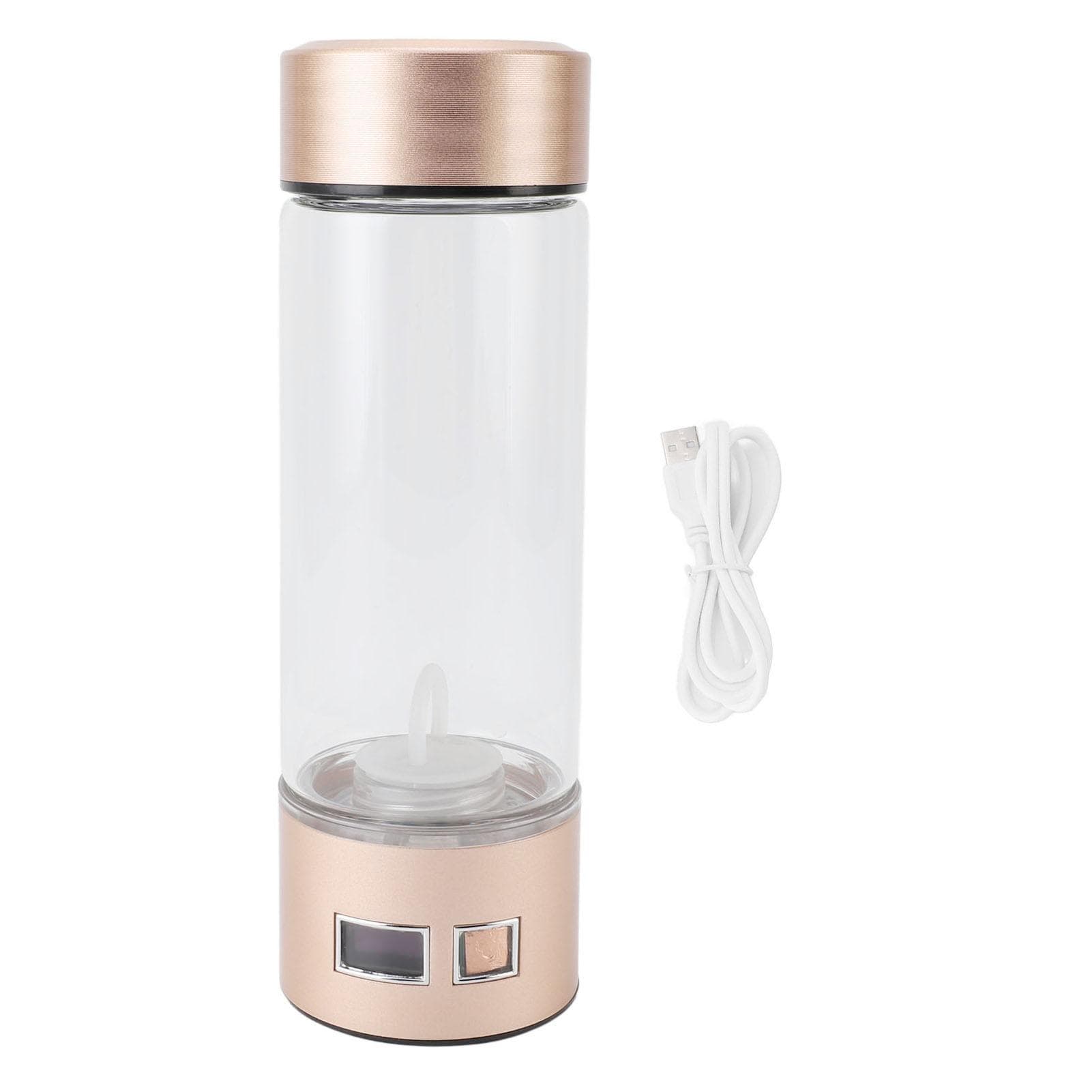 Hydrogen Water Bottle Rechargeable 4000PPB 450ml PEM Technology Portable Hydrogen Water Generator L