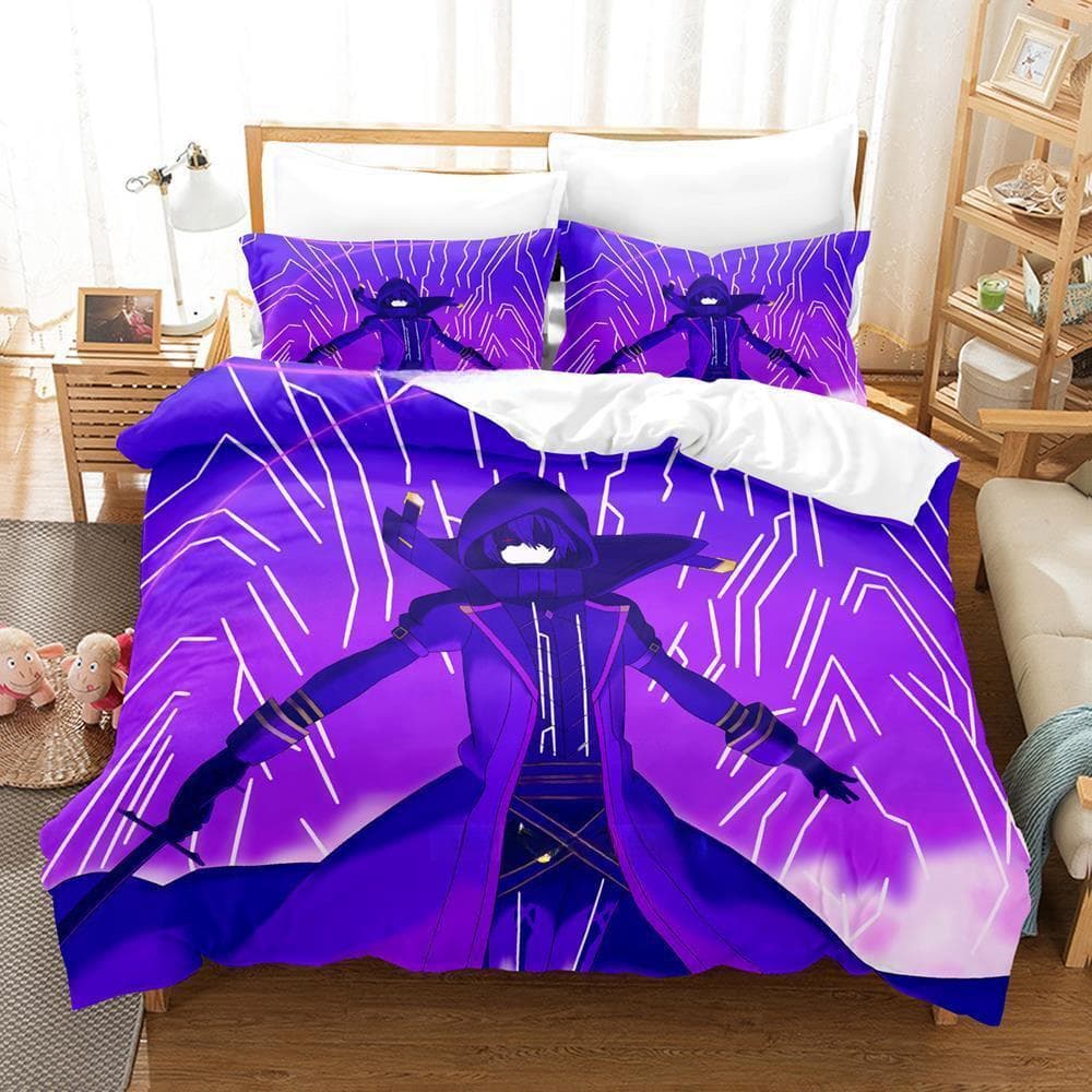 The Eminence in Shadow Cid Kagenou Bedding Set Cartoon Anime three-piece set Adult Kid Bedroom Duvet cover Sets Home Textiles AU Single 140x210cm