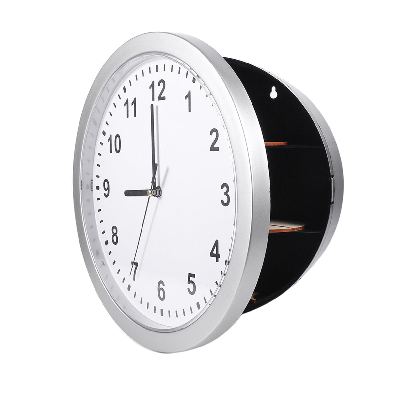 Hidden Secret Wall Clock Safe Container Box for Money Stash Jewelry Valuables Cash Storage