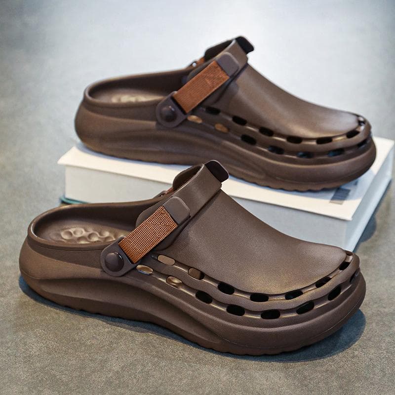 New Summer Thick Soled Mens Slippers Soft Lightweight Outdoor Beach Shoes Fashion Trendy Casual EVA Basics Sandals for Man 43