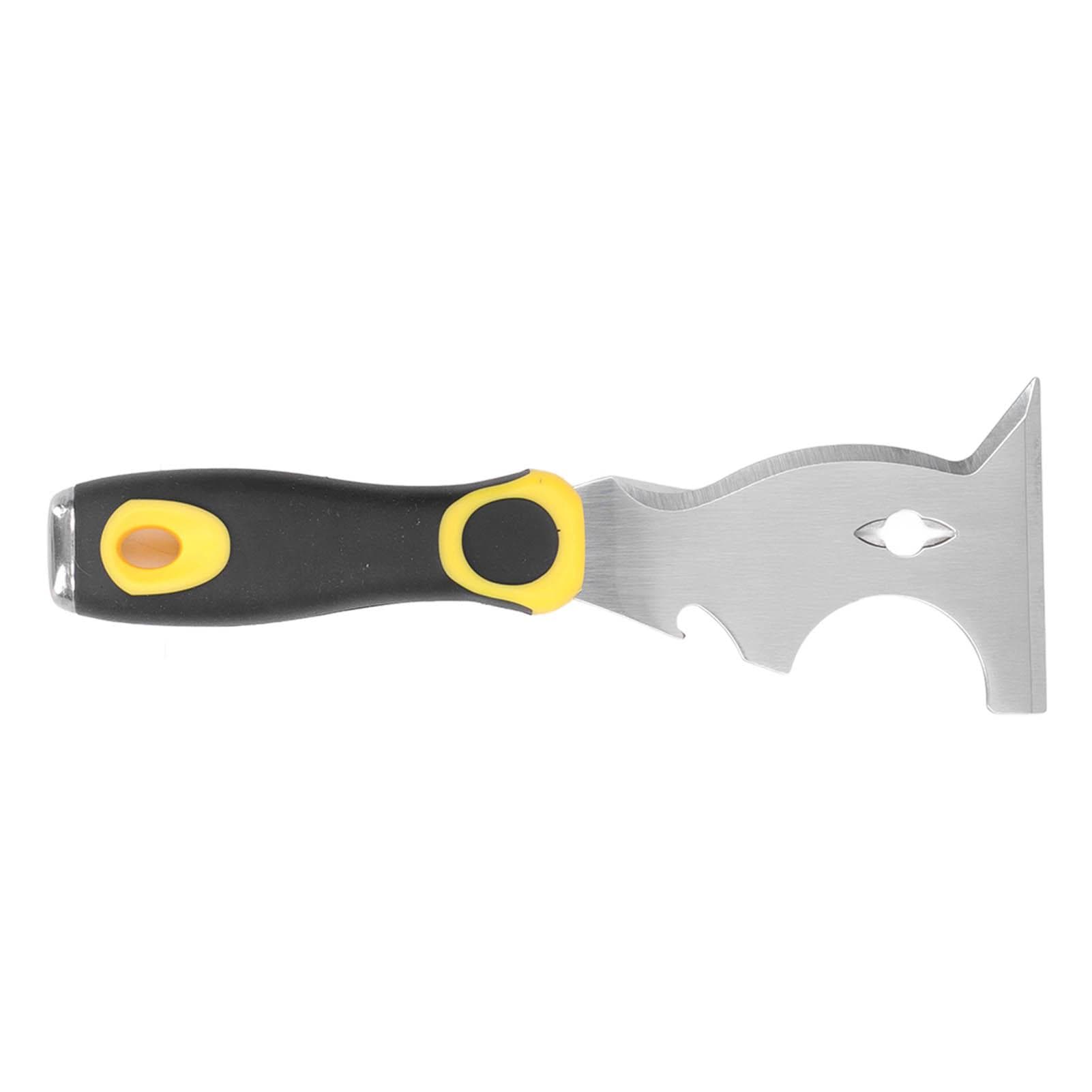7.5cm Stainless Steel Putty Knife Multifunctional Paint Plaster Scraper with Rubber Handle