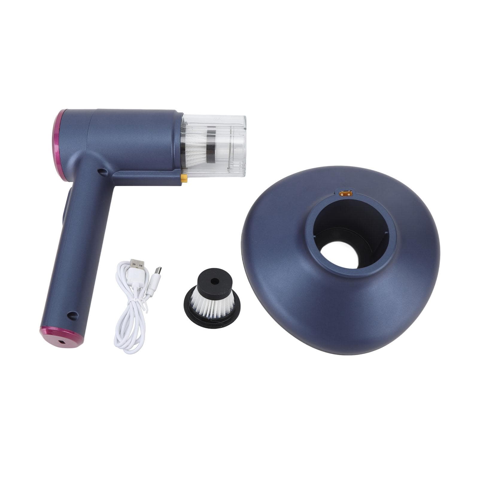 Handheld Vacuum Cleaner 2600mAh UV C Lamp Dust Mite Removal Vacuum Cleaner for Home Purple Gray blue