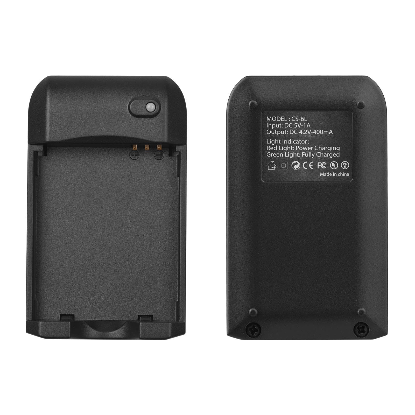 NP-6L Battery r with LED Indicator Light + 2pcs NP-6L Batteries 3.7V 700mAh with USB Charging Cable