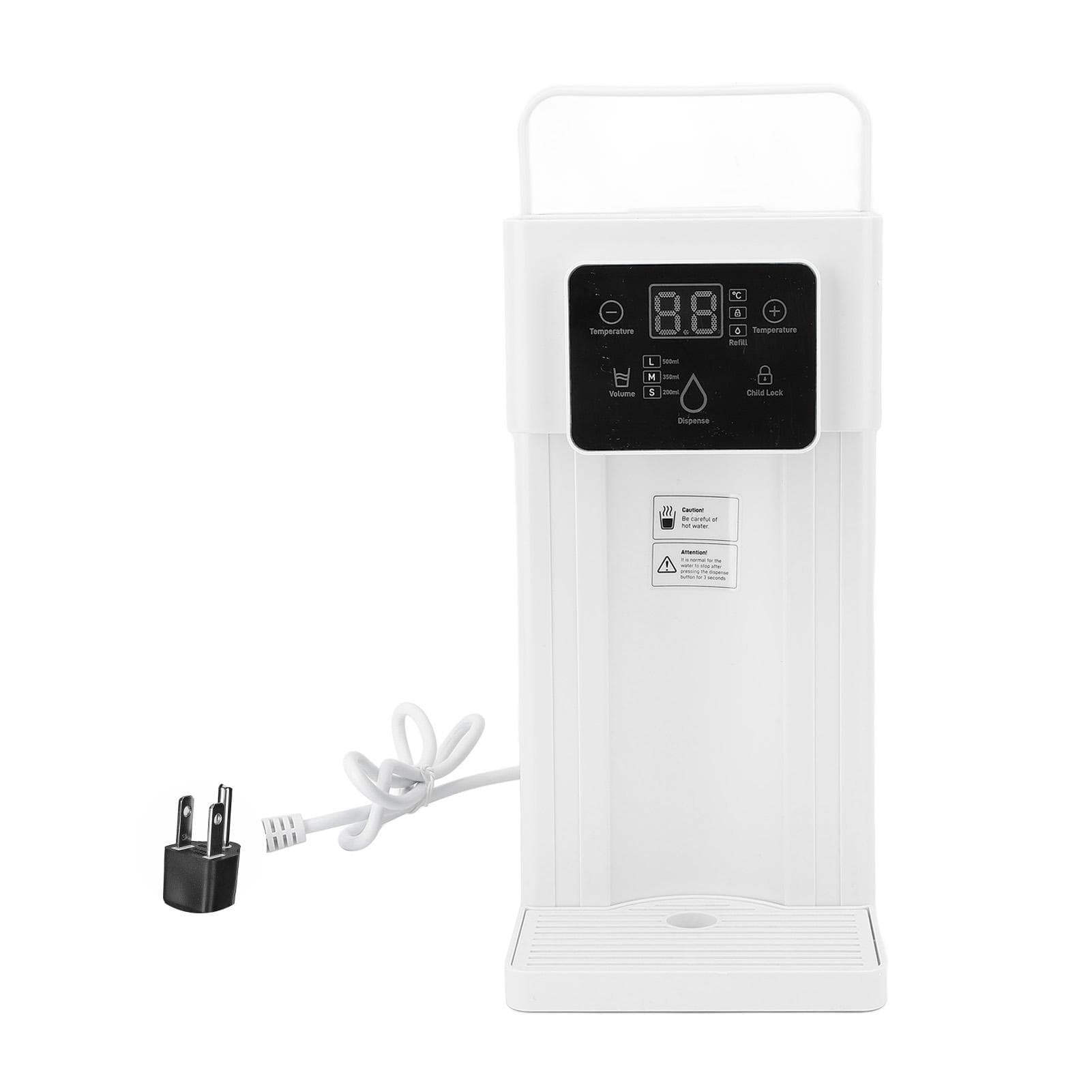 Quick Heating Hot Water Dispenser 3L Adjustable 7 Temperatures Electric Tea Kettle Large Water L white
