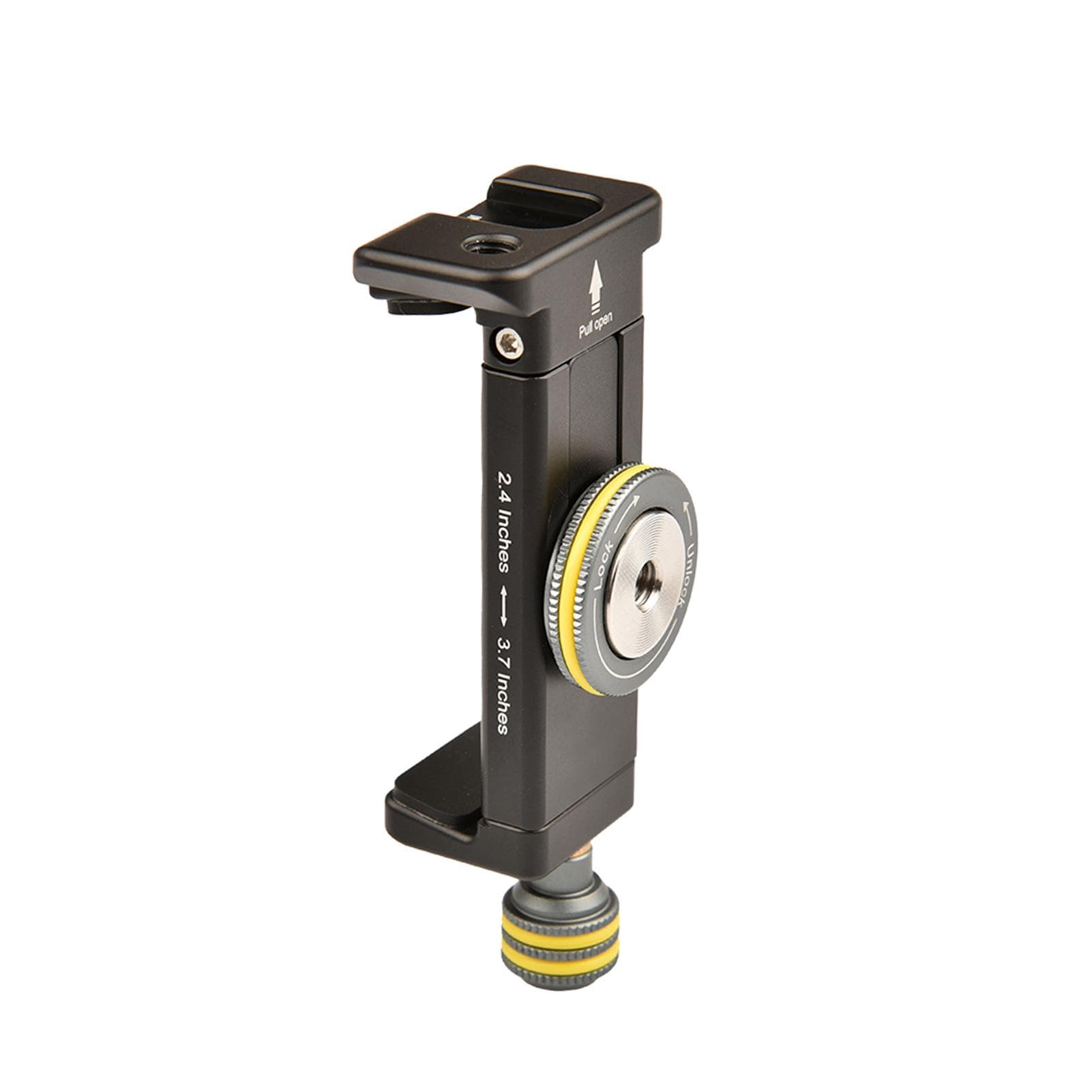 Andoer Smartphone Holder Clamp Tripod Mount with Standard Arca Swiss Mount Triple 1/4-inch Threads black