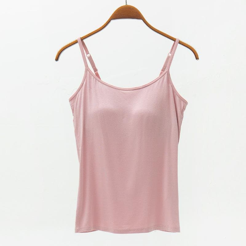 YYFS Women's Fashion Summer Spring Casual Solid Color Print Sleeveless Sexy Slim Camis & Tank Tops XXXL pink