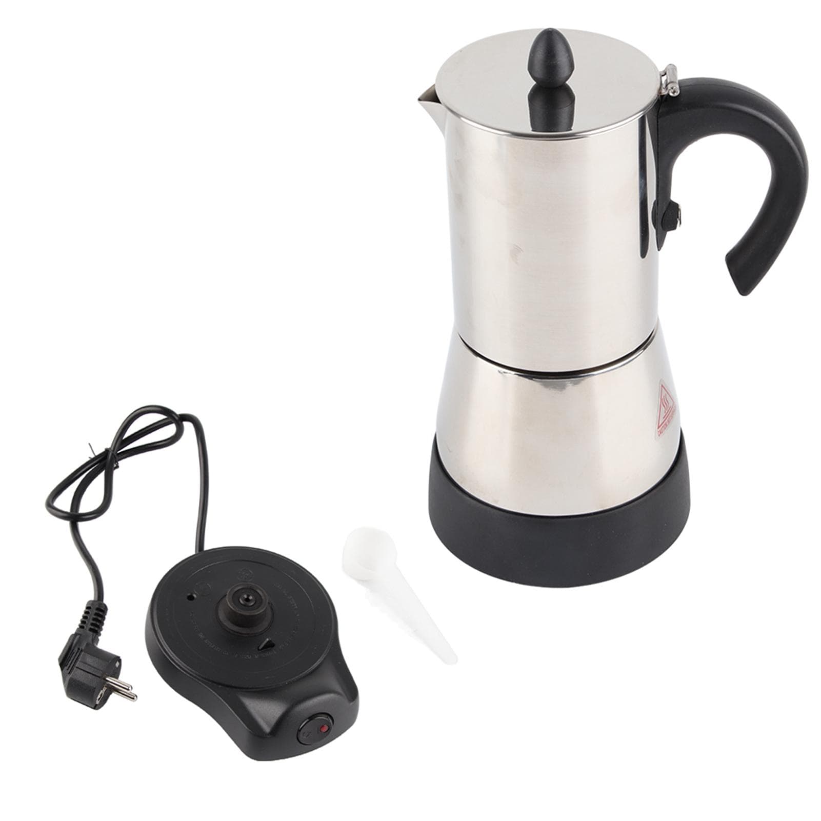 300ml Electric Stainless Steel Espresso Coffee Mocha Pot Electric Coffee Maker black