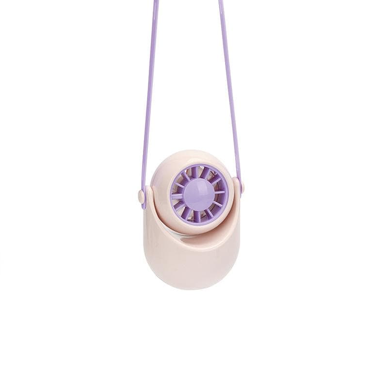 USB Handheld Fan Neck Fan Charging Desktop Shaking Head Turbine Small Fan Bladeless Outdoor Gift Portable Cooler Cooling Fans pink