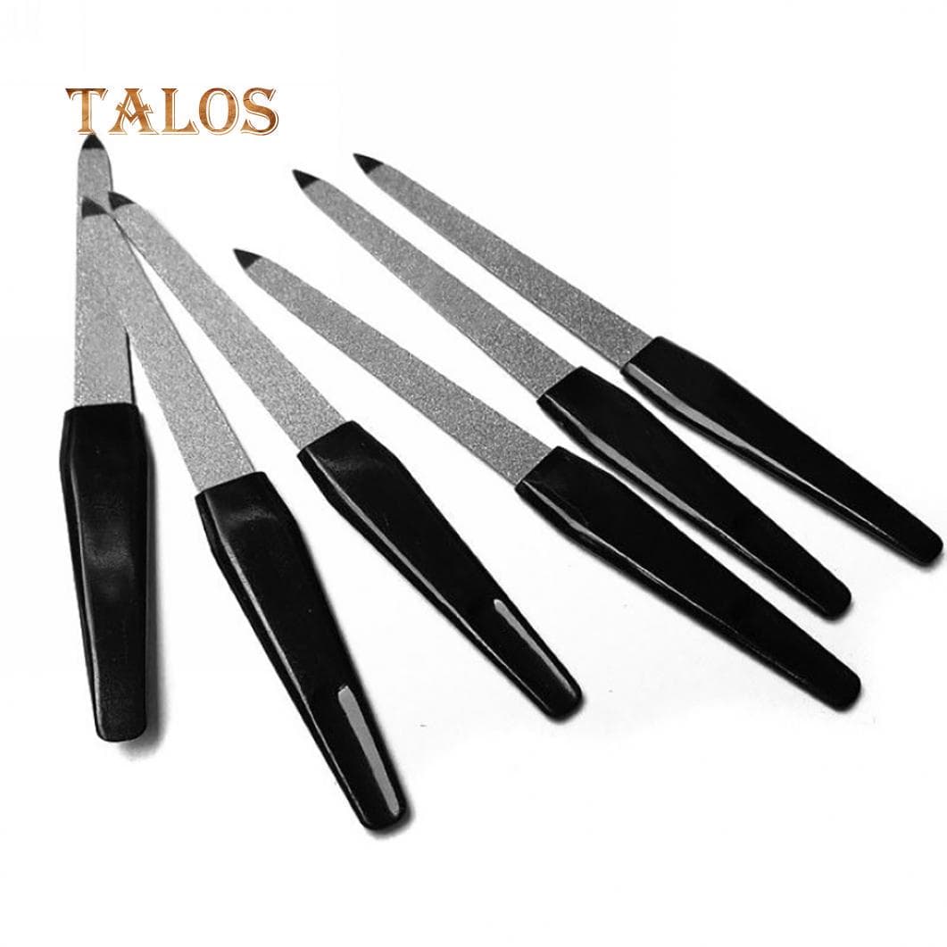 5Pcs Metal Double Sided Nail Files Strong Edge Manicure Pedicure Grooming Tool Nail Care & Polish