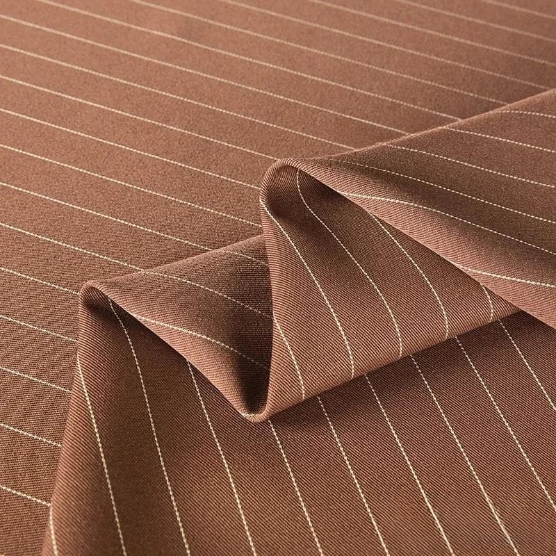 100x150cm Fine Stripe Fabric Spring Summer Fashion Skirts Suits Cloth Apparel Sewing Fabric Polyester Rayon Spandex Material 100x150cm