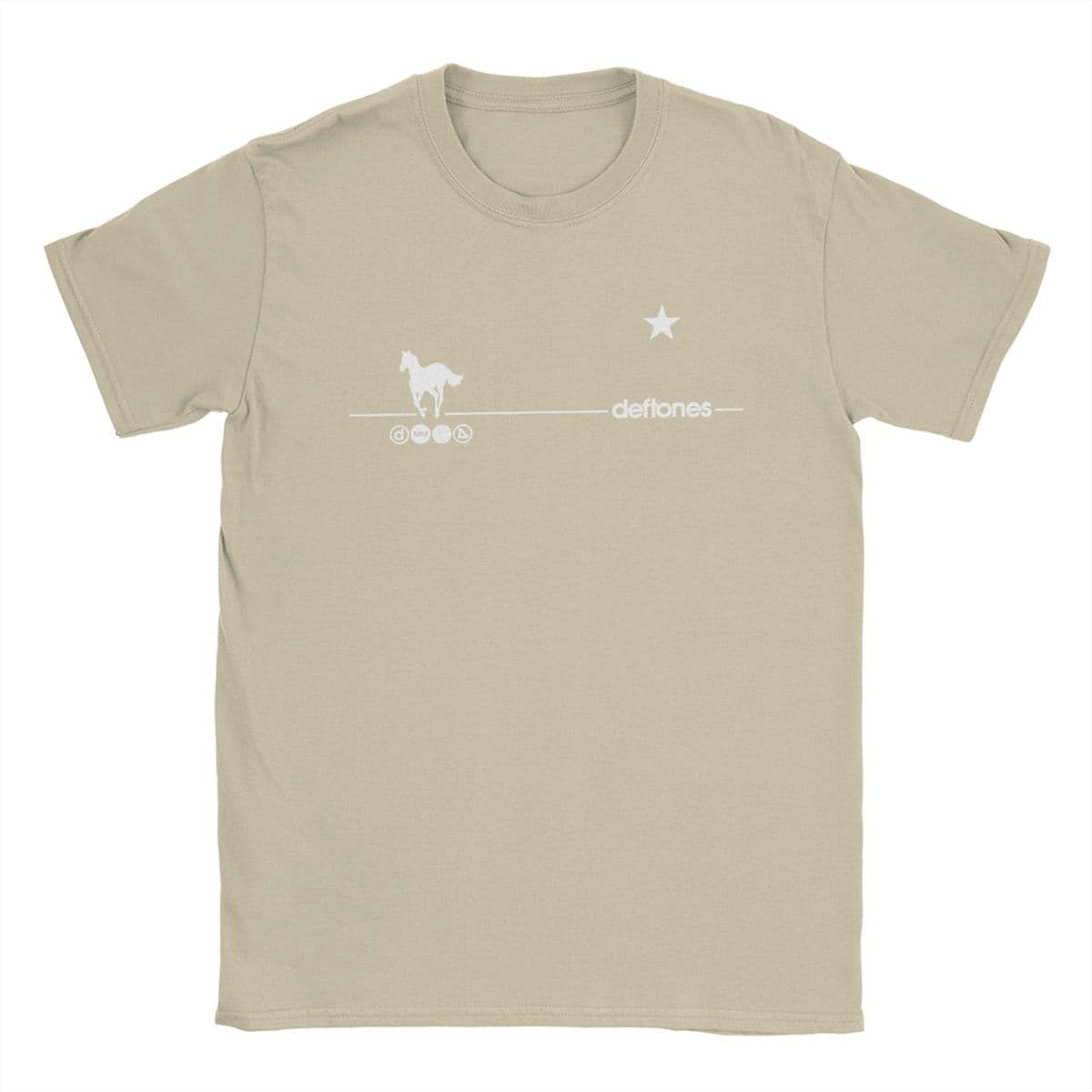 Deftones Rock Ohms White Pony Outfit Shirts Men Women metal Casual Cotton Classic Tees L khaki