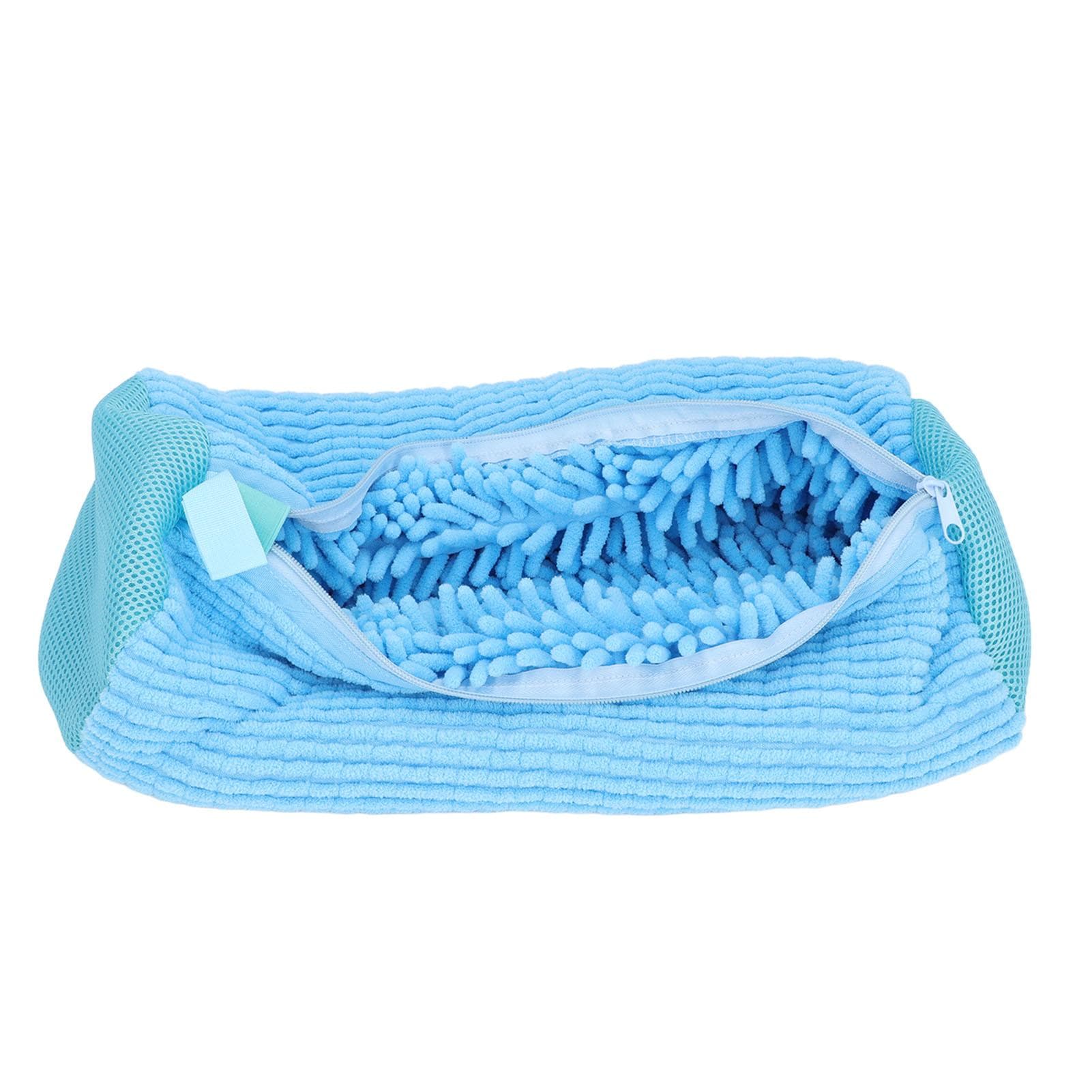 Shoe Laundry Bag Reliable Protection Reusable Prevent Deformation Effective Shoe Washing Machine blue