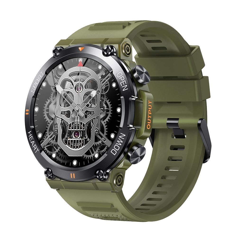 MEVADEN New 1.39 inch Men's Bluetooth Call Smart Watch Sports Fitness Tracker Heart Monitor Smartwatch For Android IOS 400mAh MD56 green