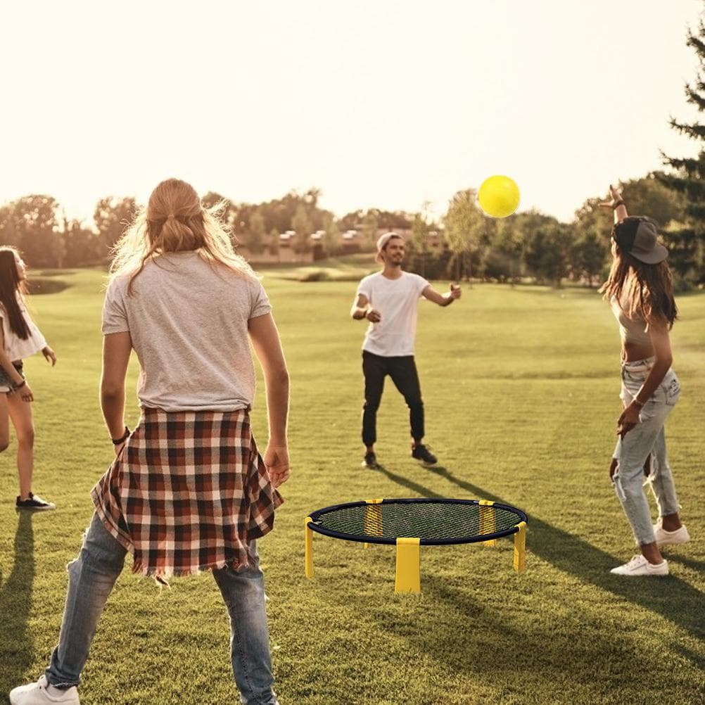 Roundnet Game Set with Carrying Bag High Elastic Beach Ball Game Set for Kids and Adults Beach