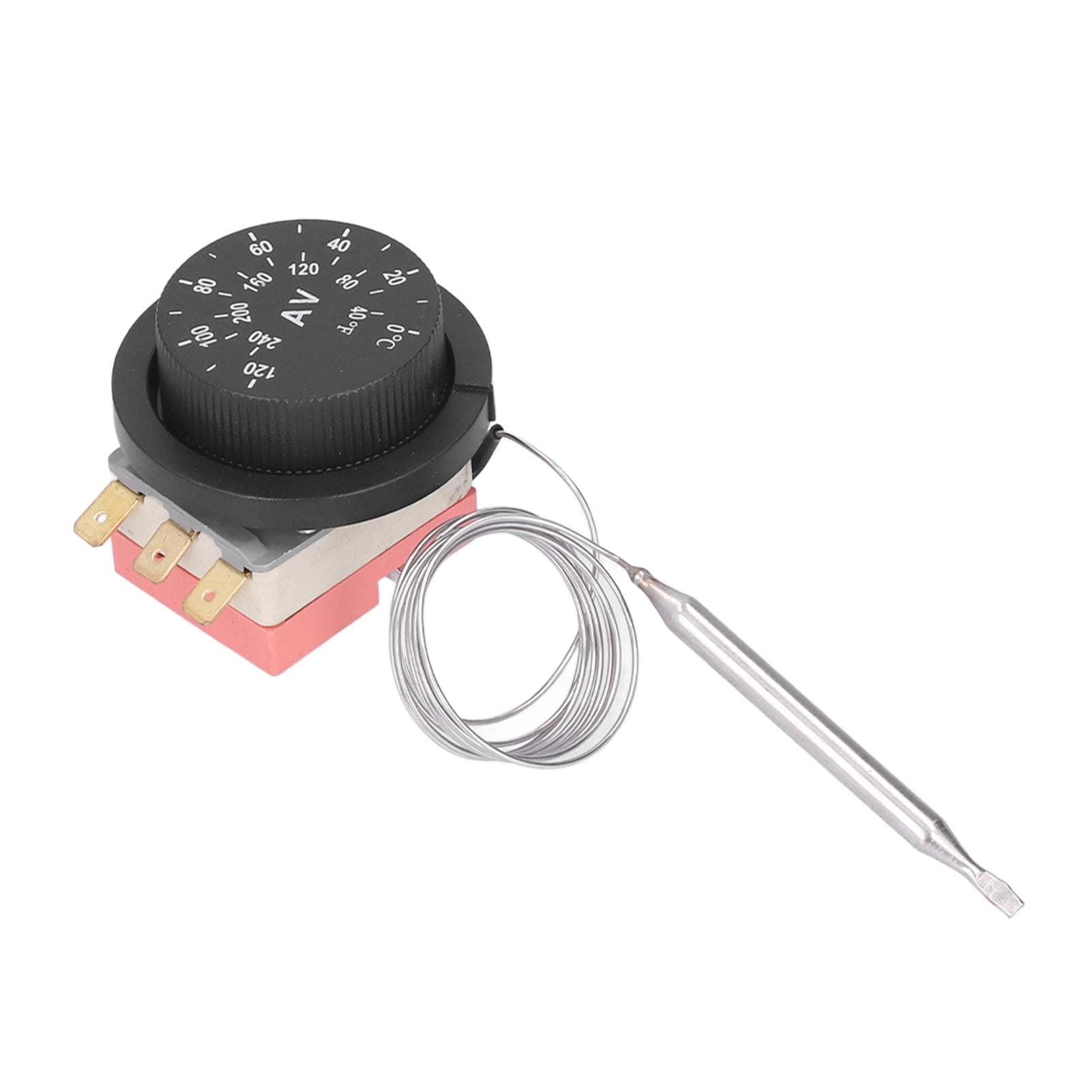 Adjustable Electric Fan Thermostat Switch 3 Pins Design Temperature Control Probe Kit