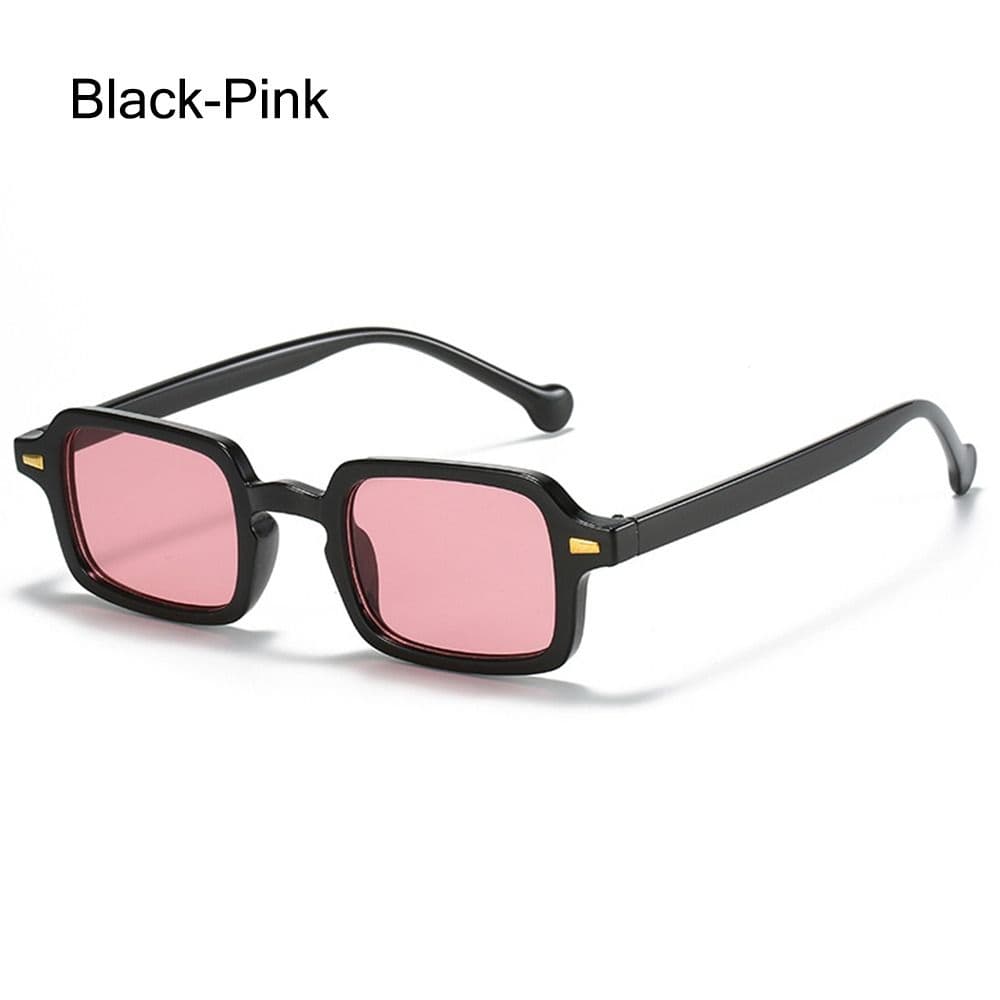 Fashion Rectangle Sunglasses Women Retro Rivets Gradient Lens UV Protection Stylish Sun Glasses for Women