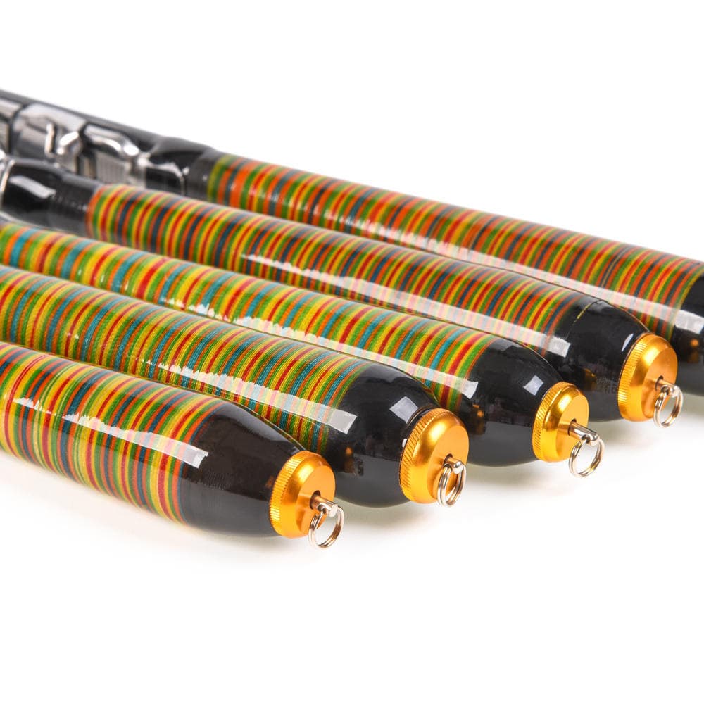 Lixada Carbon Fiber Telescopic Fishing Rod and Reel Combo Full Kit Spinning Fishing Reel Fishing Lur 2.4m