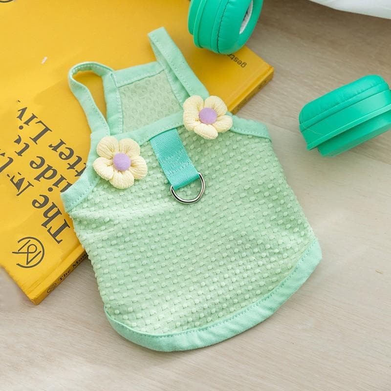 Spring and Summer Dog Cute Cartoon Three-dimensional Chick Traction Two-legged Vest Cat Thin Teddy Pet Dog Clothes XXL