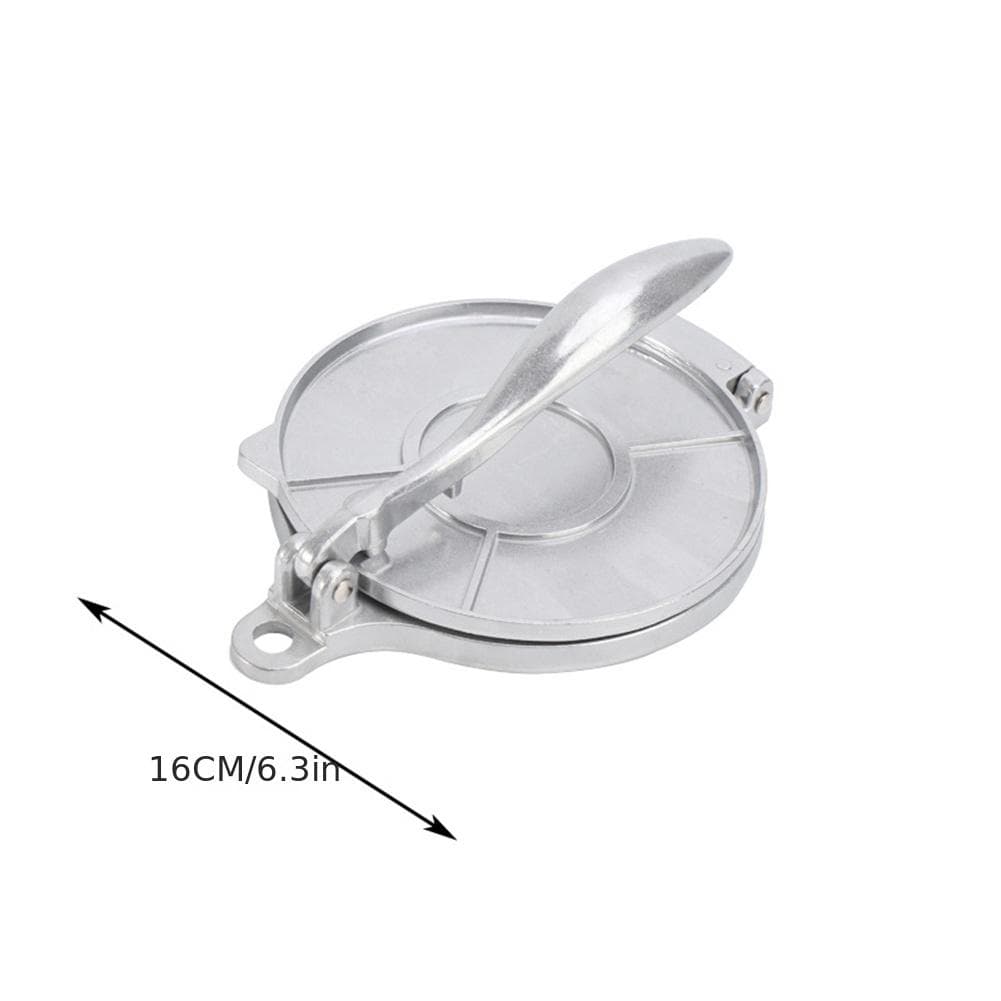 1pc Tortilla Press 6.3 Inch DIY Manual Corn Aluminum Alloy Tortillas Pressing Maker Cast Iron Homemade Pancakes Kichen Tools silver