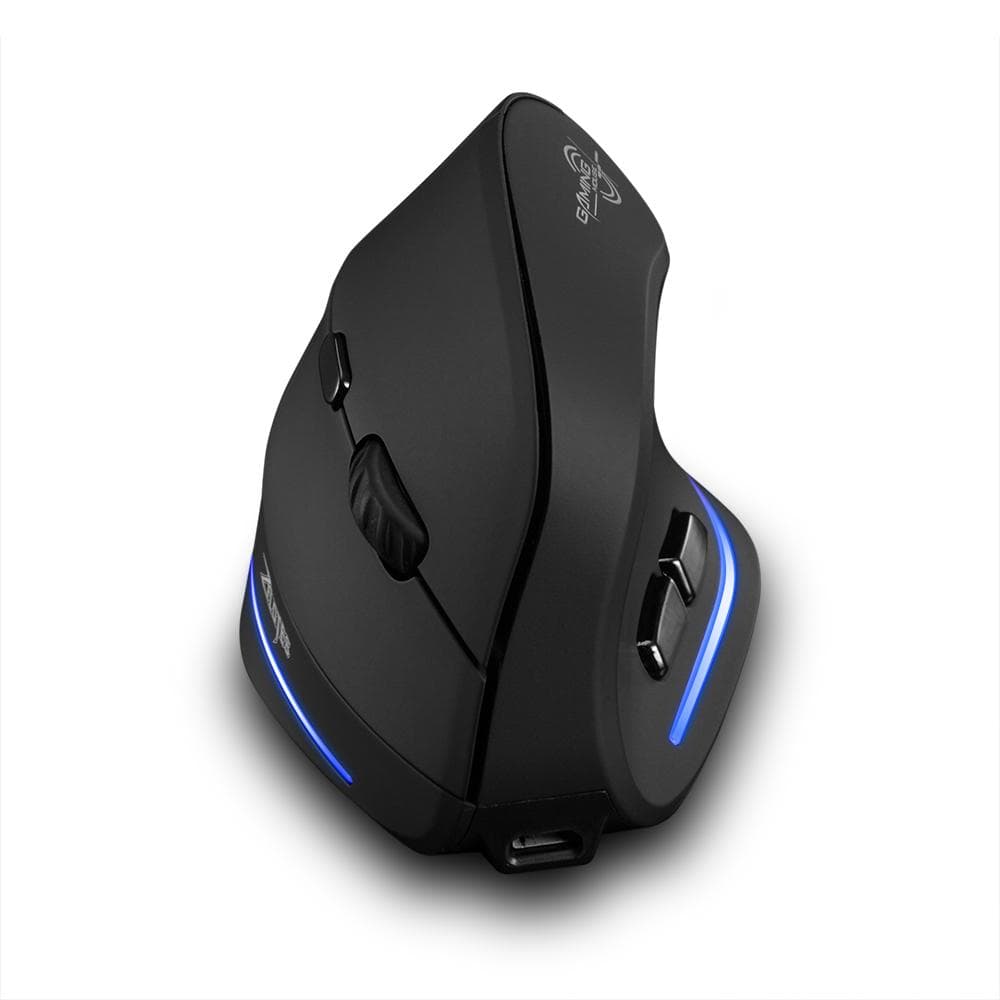 F-35  Vertical Mouse Ergonomic Rechargeable 2400 DPI Portable Gaming Mouse black